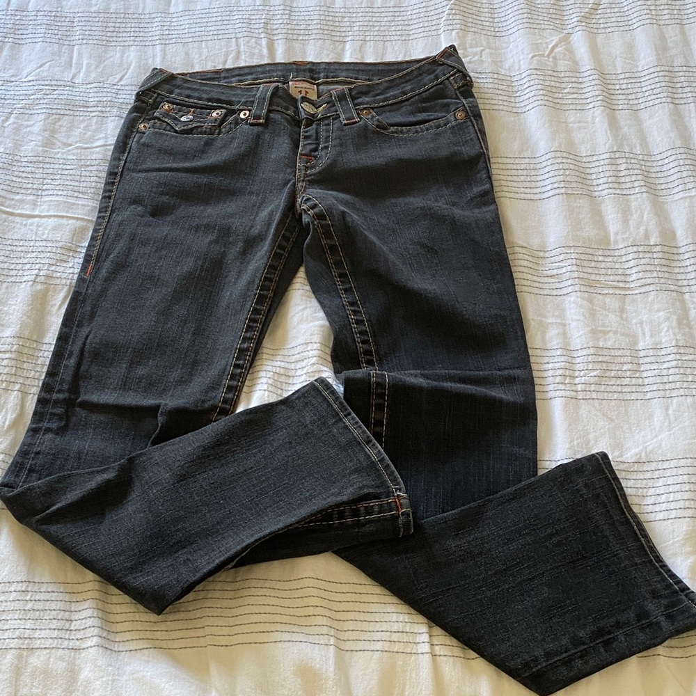 True Religion Black Boot Cut Leg Jeans